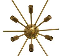 Lampara techo Plafon Sputnik 12 luces Negro