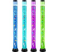 Lámpara tipo "tubo de burbujas" con 16 colores, de 120 cm, lámpara sensorial tipo acuario para aliviar el estrés y promover la calma