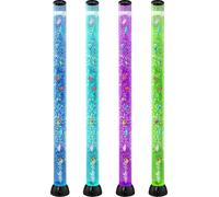 Lámpara tipo "tubo de burbujas" con 16 colores, de 150 cm, lámpara sensorial tipo acuario para aliviar el estrés y promover la calma