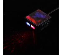 Lámpara USB de Estrellas para Coche, Luz Roja de Techo Interior | Aluminio-plástico, Ajuste de Ángulo Flexible, Portátil, para Banco de Energía y Superficies de Techo