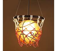 Lámparas colgantes Araña de tiro Serie de deportes creativos Baloncesto Luz colgante de techo para habitación de niños Regalo de cumpleaños Restaurante decorado Bar Dormitorio E27