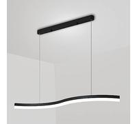 Lámparas Colgantes Lineales Led Modernas, Diseño Creativo Y Original, Lámpara Colgante de Tira Larga para Restaurante, Lámparas de Suspensión en Forma de para Comedor, Isla de Cocina, Mesa de Billar,