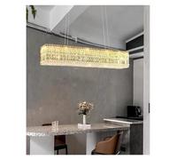 Lámparas de araña LED de Cristal, luminarias de Lujo para el hogar, lámparas Colgantes para vestíbulo, decoración de diseño, Brillo para Sala de Estar, Techo Alto (cambiable, L115CM_Golden)