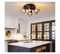 Lámparas de araña, Simple Industrial Wind Personalized Multi-Head Ceiling Light Three-Head Diamond Hollow Spotlight Led Exhibition Display Lights