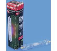 Lámparas de descarga de metalurgia de sodio Philips CDM-TD, 150 vatios / 830, 137,4 mm, casquillo RX 7 S