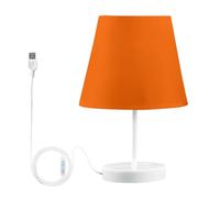 Lámparas de mesa LED naranjas con control de atenuación, iluminación ajustable moderna para el hogar, dormitorio, oficina, sala de estar, decoración de mesita de noche de bajo consumo