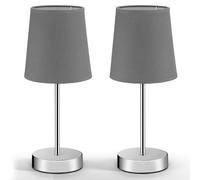 Lámparas de mesa set de 2 gris 32x13x13cm iluminación
