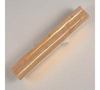 Lámparas de Pared Nórdicas Regulables de Madera, Apliques Colgantes Verticales Led con Pantalla de Cristal Esférica, Modernas Luces de Pared para Salón, Dormitorio Y Recibidor (Nogal)./Natural