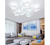 Lamparas de Techo LED Modernas Salon Infantiles Habitacion Colgantes Lampara Regulable Con mando a distancia Luces Estrella Diseño Pantalla de acrílico para Comedor Niña Juvenil Dormitorio Decor Luz