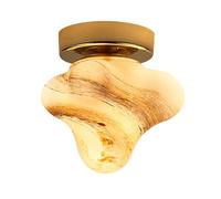 Lámparas de Techo para Pasillos, Luminaria de Techo Moderna de Vidrio, Lámpara de Techo Semiempotrada para Pasillo con Casquillo G9, Lámparas de Techo para Entrada de Balcón, Montaje Cerca Del Techo/M