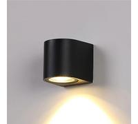 Lámparas LED de pared para exteriores, candelabro moderno resistente al agua IP65 de 5W para porche, jardín, pasillo, fijación de iluminación de 110/220V Warm white