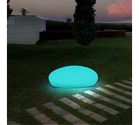 Lámparas solares para exterior Jonwall, luces RGBW, iluminación con cambio de color, IP67 LED con batería de 1800 mAh para jardín, balcón y terraza