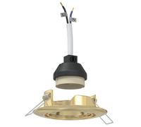 Lámparas vidaXL Set de 6 Dorado Metal 9 cm Modernas Luces Empotradas