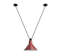 Lampe Gras N323 L Cónica Lámpara Colgante Negro/ Rojo