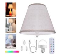 Lamptobe Lámpara led de batería para botella,Lampara LED de Mesa Inalambrica con 3 Temperaturas Color+12 RGB,Lámpara de Mesa sin Cable con Bombilla LED E27 Recargable (Botella no Incluida)
