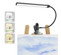 Lamptobe Lámpara LED de caballete con clip para artistas, Lámpara caballete | 3 modos color 10 niveles regulables, luz de lectura 300 lm para el cuidado los ojos para pintar, dibujar con brazo flexible