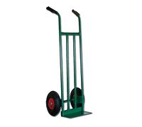LAMS Carretilla de Almacén HT1849 con Rueda Neumática y Pala Corta Verde