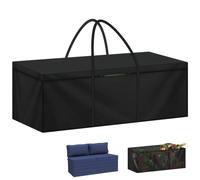 LAMUNI Bolsa de Almacenamiento Grande XXL 200x60x80cm Bolsas de Cojín para Exteriores, 420D Tela Oxford Funda Cojines Jardin Exterior Bolsa para Guardar Cojines con Asa de Transporte