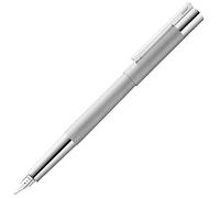 Lamy 1228071 M scala 051 - Pluma estilográfica (trazo M), color plateado cepillado