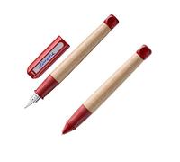 Lamy abc 010 - Juego de pluma estilográfica para niños (mango antideslizante de madera de arce, plumín de acero para principiantes, incluye cartucho de tinta T 10 azul y mina M 44 de 1,4 mm B)