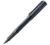 Lamy AL-star black - Pluma estilográfica con empuñadura ergonómica y plumín de acero negro en tamaño M - cuerpo de aluminio ligero - incluye cartucho T 10 azul - Diestro