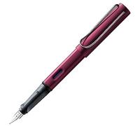 Lamy AL-star black purple - Pluma estilográfica con empuñadura ergonómica y plumín de acero pulido en tamaño B - cuerpo de aluminio ligero - incluye cartucho T 10 azul - Diestro
