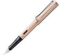 LAMY AL-star Cosmic - Pluma estilográfica con mango ergonómico y plumín de acero negro de ancho de trazo F, carcasa de aluminio ligero, incluye cartucho de tinta LAMY T 10 azul, para diestros