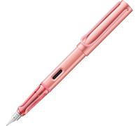 Lamy AL-star flamingo - Pluma estilográfica con empuñadura ergonómica y plumín de acero pulido en tamaño M - cuerpo de aluminio ligero - incluye cartucho T 10 azul - Diestro