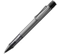 Lamy Bolígrafo AL-star graphite – aluminio, grip transparente, trazo M, con recambio M 16 – negro