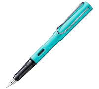 Lamy Pluma estilográfica AL-star Turmaline – plumín acero F, agarre ergonómico, T 10 azul diestro