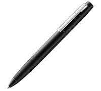 Lamy Bolígrafo aion black: bolígrafo moderno con mecanismo giratorio con cuerpo de aluminio anodizado, ligero y sin juntas, clip de acero inoxidable, trazo M, incl. recambio negro M16