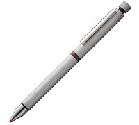 Lamy cp1 brushed tri pen bolígrafo multifuncional: lápiz mecánico y bolígrafo minimalistas de acero inoxidable en uno, recambio M 21 en negro y rojo y recambio de punta fina M 41 (0,5 mm)