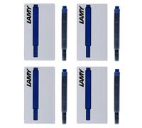 Lamy Fountain Pen Ink Cartridges, Black/Blue Ink, 4 Packs of 5 Cartridges (LT10BKBL)
