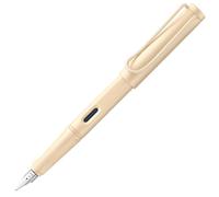 Lamy GmbH safari cozy 020 - Pluma estilográfica, edición especial, moderna en color crema, con mango ergonómico y diseño atemporal, grosor del plumín F, modelo especial