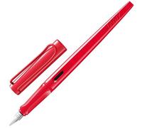 Lamy joy strawberry pluma caligráfica - con empuñadura ergonómica y plumín de acero pulido de 1,1 mm - Pluma caligráfica con plumín caligráfico - cartucho de tinta T 10 blue incl.