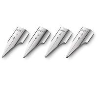 LAMY "Juego de plumas profesionales para escribir" | Para todos los modelos comunes de pluma estilográfica LAMY | Safari, Al-Star, etc. (Juego de plumas, F, B, M, EF | plateado)
