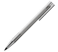 Lamy logo brushed - portaminas atemporal con alta funcionalidad y estuche de robusto acero inoxidable - incluye recambio M 40 de línea fina 0,7 mm