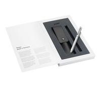 Lamy Logo Twin Pen - Bolígrafo multifunción con estuche de piel, portaminas y bolígrafo en uno, incluye recambio M 21 negro y mina fina M 41 (0,5 mm)
