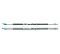 Lamy M21 recambio metálico de gran capacidad, paquete de 2 - Recambio original para todos los bolígrafos multisistema Indeleble - Trazo medio en tinta azul