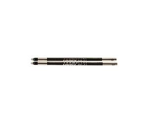 Lamy M21 recambio metálico de gran capacidad, paquete de 2 - Recambio original para todos los bolígrafos multisistema Indeleble - Trazo medio en tinta negro