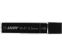 Lamy M41 mines pour porte-mines, épaisseur: 0,5mm, grade de dureté: HB, étui à 12 mines, Noire