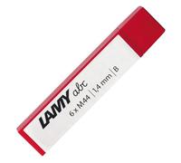 Lamy M44 minas para lápiz en gris (6 unidades) - Minas de recambio originales para el lápiz abc - dureza B y grosor de línea 1,4 mm