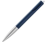 Lamy noto blue-silver bolígrafo - bolígrafo purista con cuerpo de plástico triangular - clip emerge del contorno del cuerpo - incl. recambio de gran capacidad M 16 en ancho de línea M en negro
