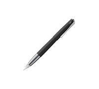 Lamy Pluma estilográfica Studio Black - metálica, clip helicoidal, plumín acero M, cartucho T10 azul