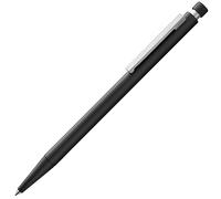 Lamy Portaminas cp1 black: portaminas minimalista con elegante cuerpo metálico, clip de resorte de acero inoxidable, incluye recambio M 41 de trazo fino con grosor de 0,5 mm y punta de goma