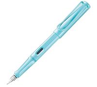 Lamy safari aquasky - Pluma estilográfica con empuñadura ergonómica y plumín de acero pulido en tamaño B - ideal para cualquier escritura y caligrafía - incluye cartucho T 10 azul - Diestro