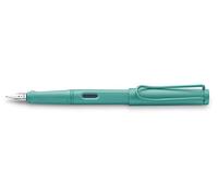 LAMY Safari Candy 021 - Pluma estilográfica moderna en color aguamarina con mango ergonómico y diseño atemporal - pluma F - Modelo especial