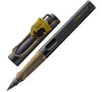 Lamy safari Harry Potter Hufflepuff Pluma estilográfica - Edición especial con escudo de la casa - Plumín de acero (F) - Agarre ergonómico - Incluye cartucho de tinta T10 azul - Para diestros