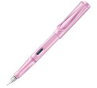 Lamy safari lightrose - Pluma estilográfica con empuñadura ergonómica y plumín de acero pulido en tamaño EF - ideal para cualquier escritura y caligrafía - incluye cartucho T 10 azul - Diestro