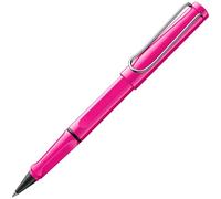 Lamy safari roll-ink pink: roller con cartucho de tinta, empuñadura ergonómica, trazo M, escritura cómoda prolongada, fabricado de plástico ASA resistente, incl. cartucho de tinta azul T10